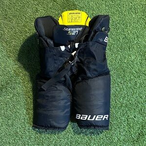 Bauer Supreme S27 Kids Navy and Yellow Hockey Pants